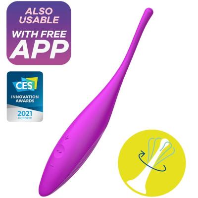 Satisfyer - Vibrateur  Pointe De Clit Twirling Joy Fuchsia 1