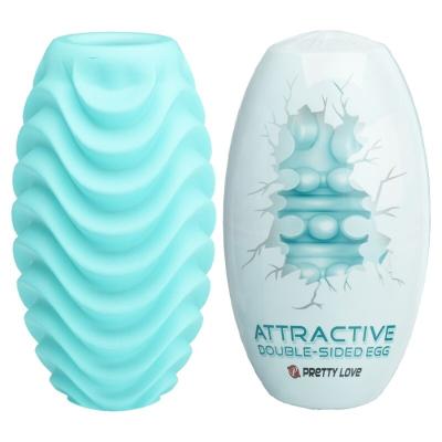 Pretty Love - Oeuf Masturbateur Double Face Turquoise 1