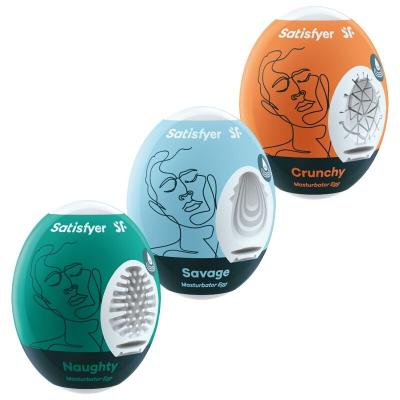 Satisfyer - 3 Oeufs Masturbateurs Naughty, Savage &Amp; Crunchy 1