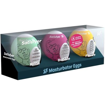 Satisfyer - 3 Oeufs Masturbateurs Riffle, Bubble &Amp; Fierce 2