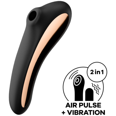 Satisfyer - Vibrateur Dual Kiss Air Pulse Noir 2