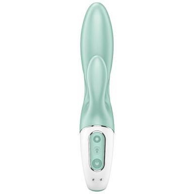 Satisfyer - Air Pump Bunny 5+ Application Gonflable Lapin Vibrateur Vert 2