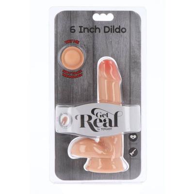 Get Real - Gode Double Densité 17 Cm Balles Peau 2