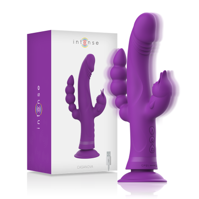 Intense - Vibrateur En Silicone Casanova Rabbit Triple Moteur Violet 2