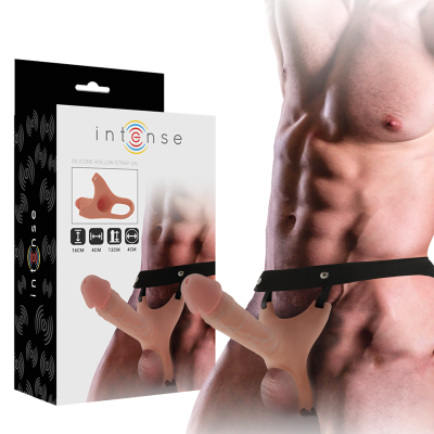 Intense - Harnais Creux Avec Gode En Silicone 16 X 3,5 Cm 2