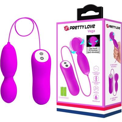 Pretty Love - Masseur  Rotation Et Vibration Vega 12 Fonctions Fuchsia 2