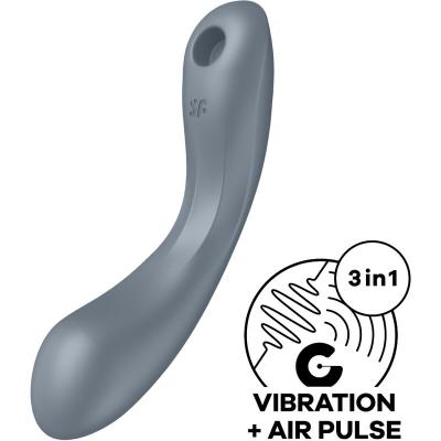 Satisfyer - Curve Trinity 1 Air Pulse Vibration Gris 1