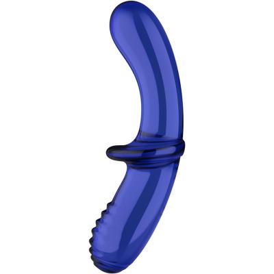 Satisfyer - Gode Double Cristal Bleu 1