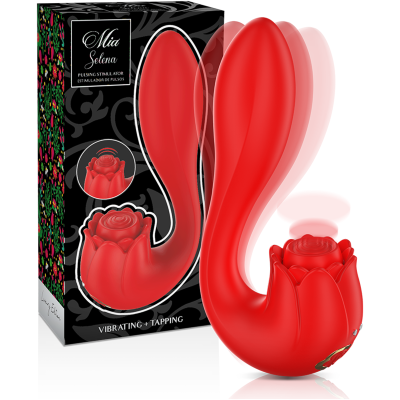 Mia - Selena Stimulateur Vibrant + Tapping Rouge 1