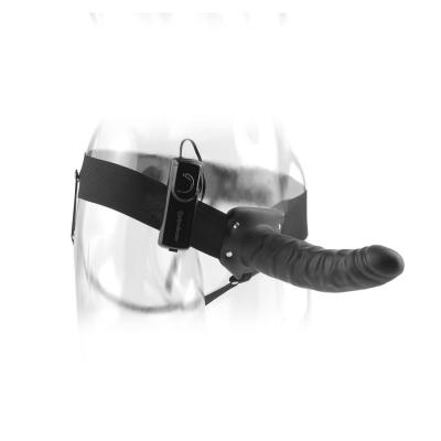 Fetish Fantasy Series - 19 Cm Vibrant Creux Strap-On Noir 2