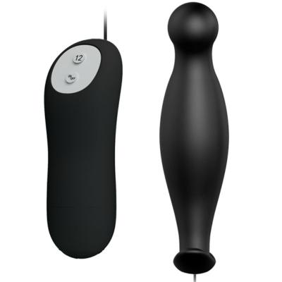 Pretty Love - Plug Anal En Silicone 12 Modes De Vibration Noir 2