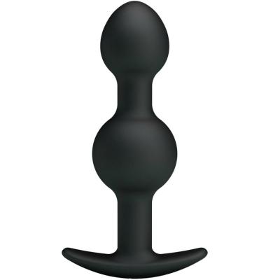 Pretty Love - Balles Anal En Silicone Spéciale Stimulation 10.3 Cm Noires 1